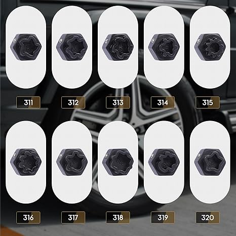 MRCARTOOL 32PCS Locking Wheel Nut Removal Tool for Benz - Image 5