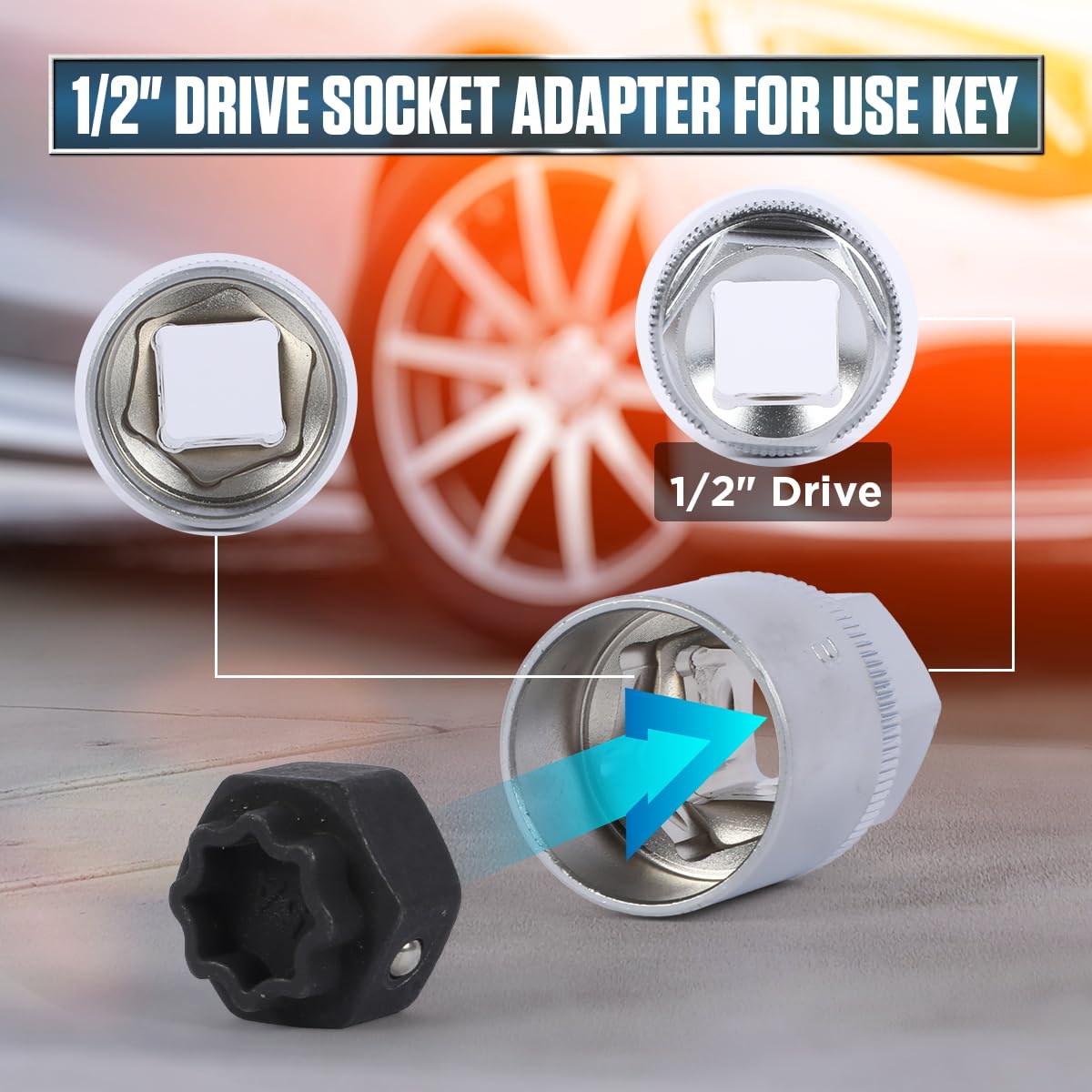 MRCATOOL 12PCS Wheel Lock Removal Tool for Benz - Image 3