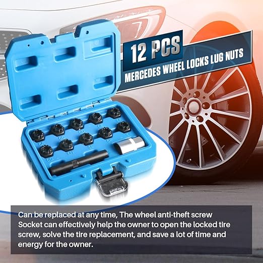 MRCATOOL 12PCS Wheel Lock Removal Tool for Benz - Image 2