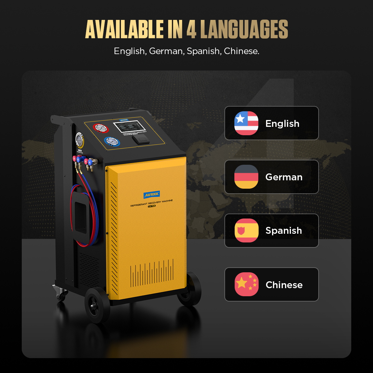 Automotive Refrigerant Freon Recovery Machine - AUTOOL LM708 - Image 4