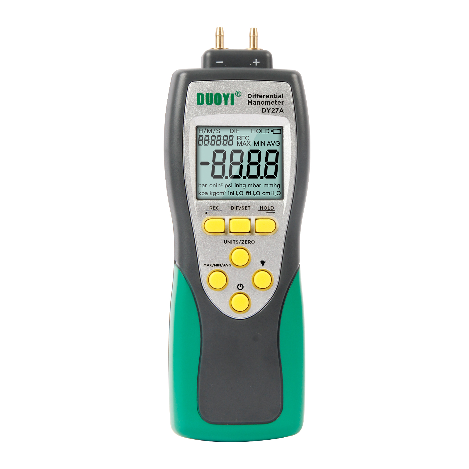 Digital Differential Pressure Gauge with 11-unit LCD display DY27A