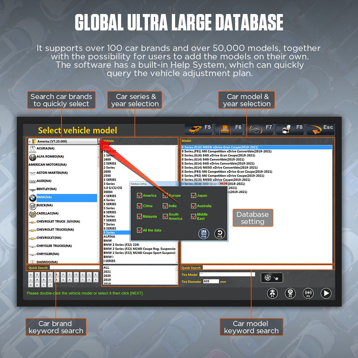 XC503 Export Mode car 3D Wheel Alignment Machine Equipment Wheel Aligner - Image 7