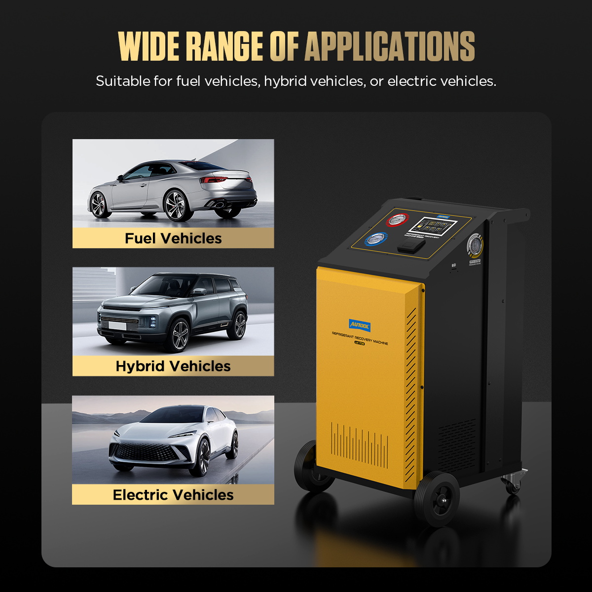 Automotive Refrigerant Freon Recovery Machine - AUTOOL LM708 - Image 9