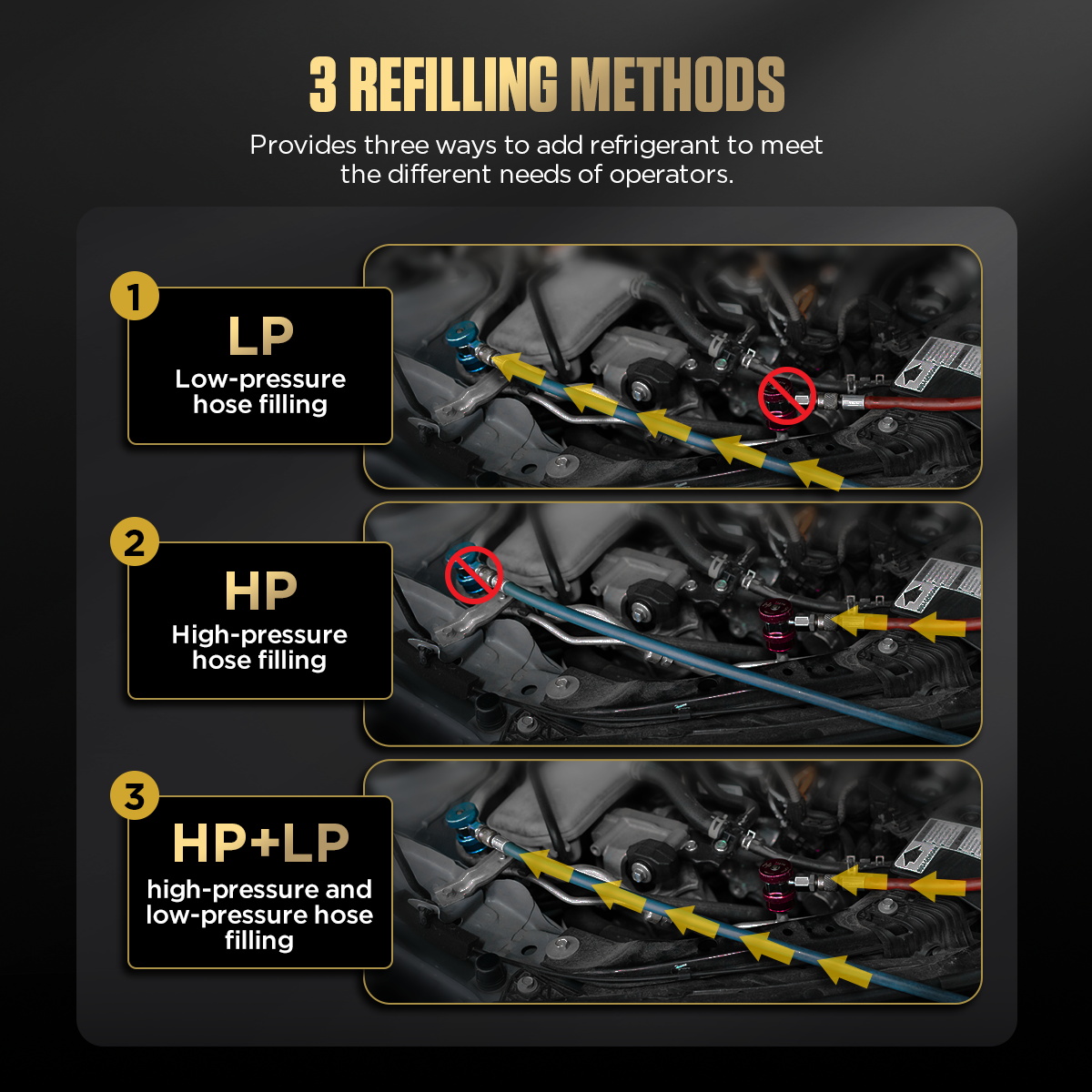 Automotive Refrigerant Freon Recovery Machine - AUTOOL LM708 - Image 3