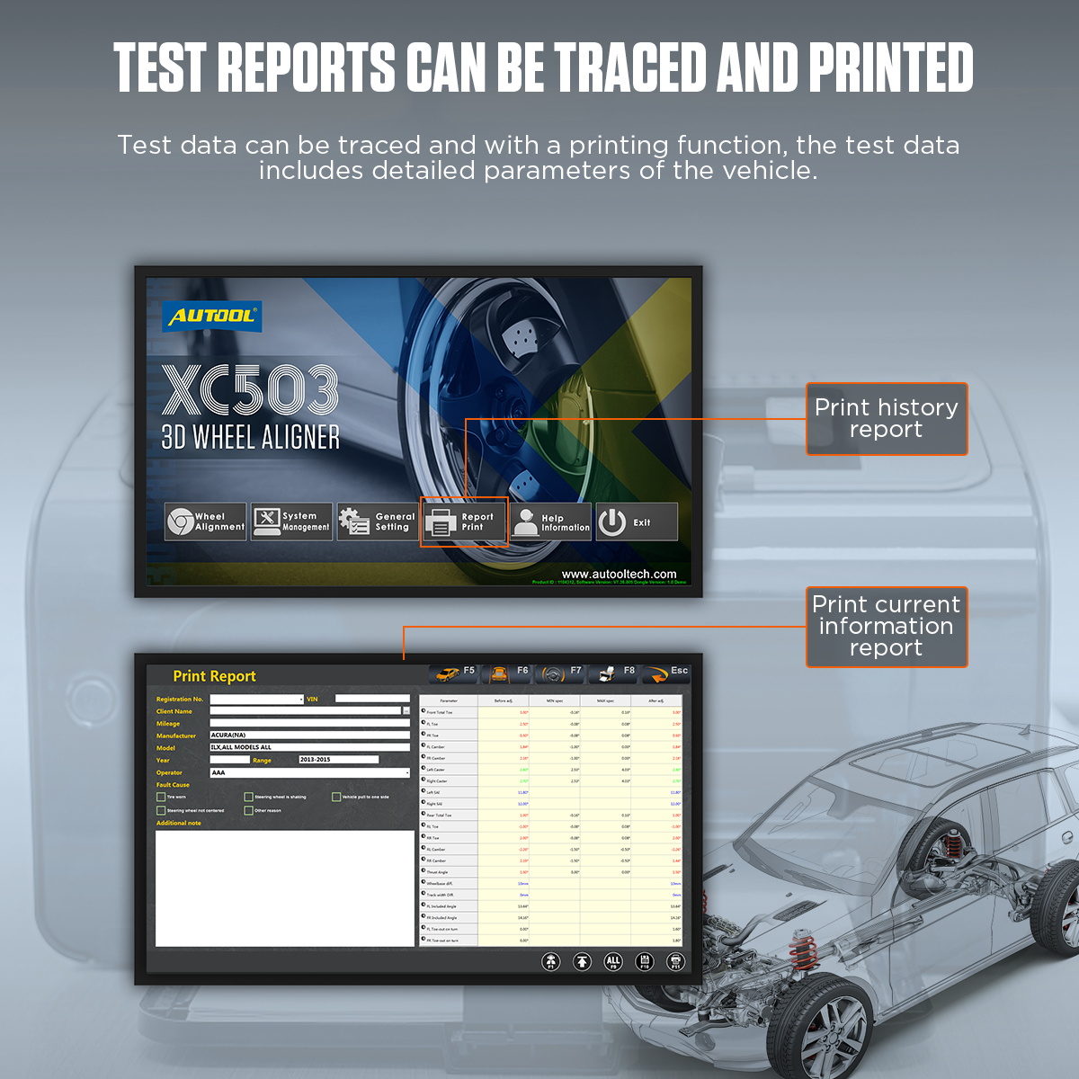 XC503 Export Mode car 3D Wheel Alignment Machine Equipment Wheel Aligner - Image 4