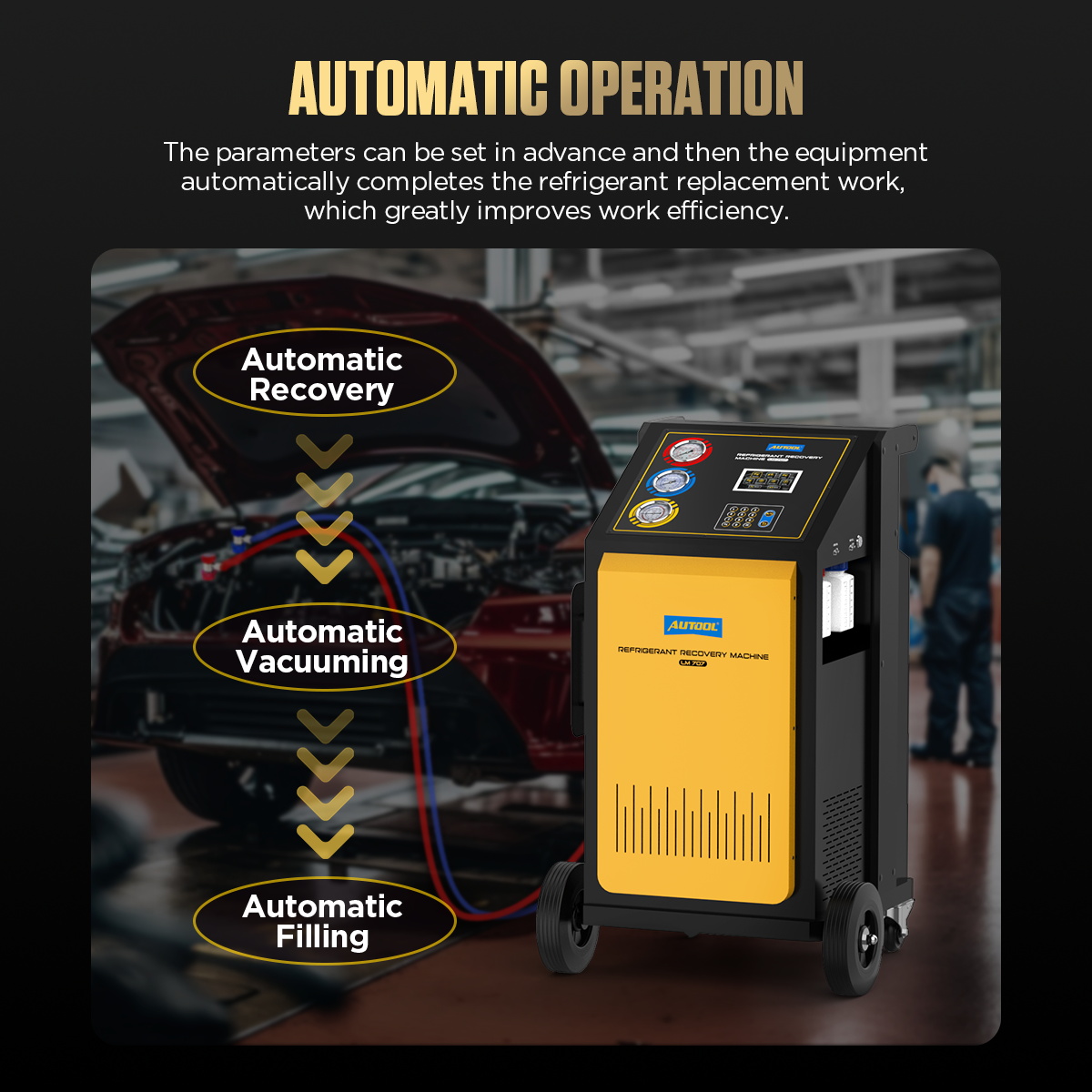AUTOOL LM707 Refrigerant Recovery Machine - Image 4