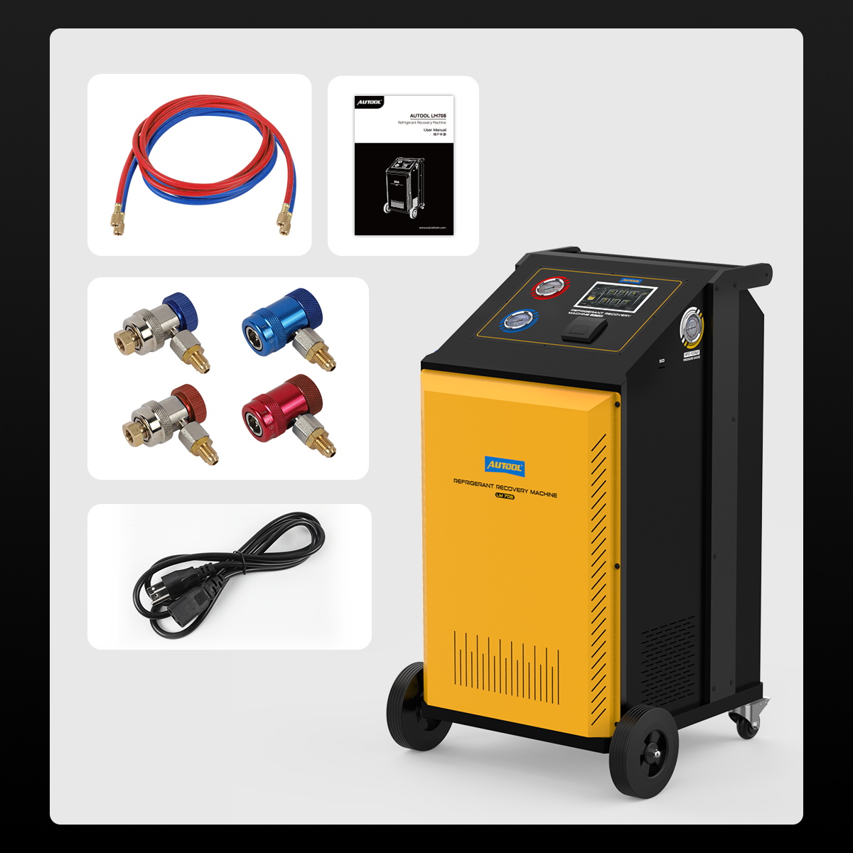 Automotive Refrigerant Freon Recovery Machine - AUTOOL LM708 - Image 14