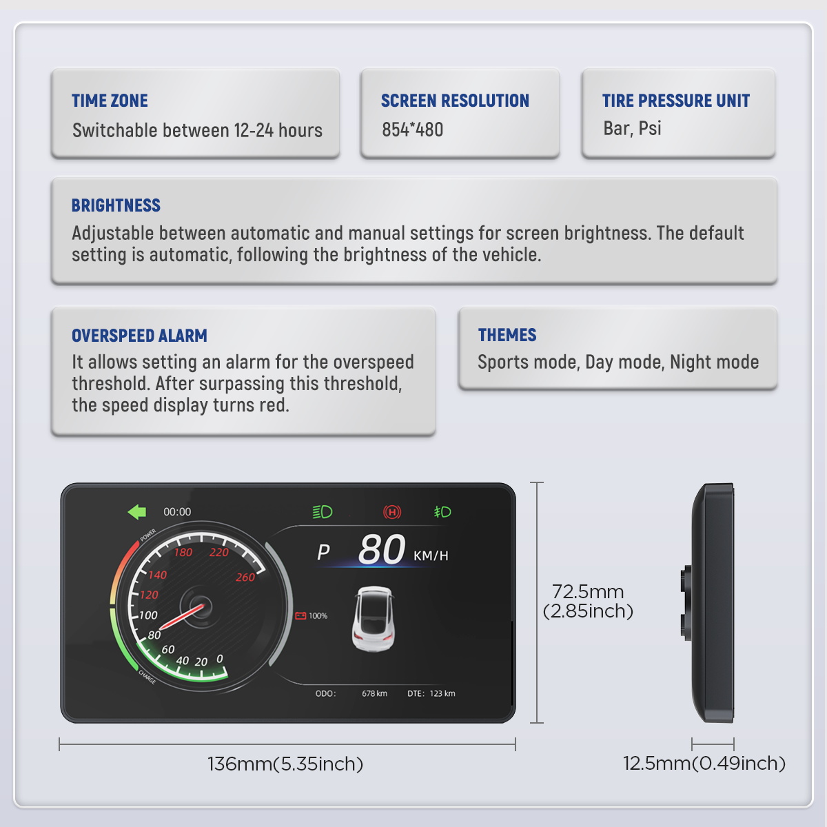 Mrcartool M98 Tesla Heads Up Display Tesla Model 3 HUD - Image 10