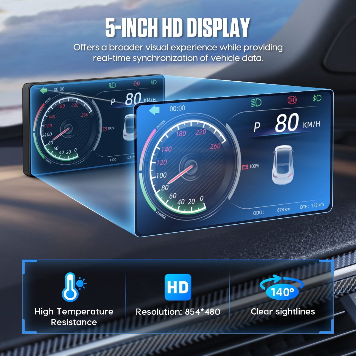 Mrcartool M98 Tesla Heads Up Display Tesla Model 3 HUD - Image 9