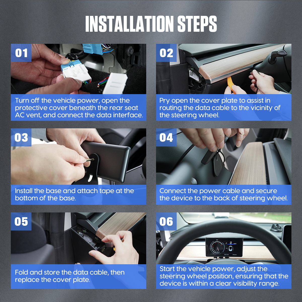 Mrcartool M98 Tesla Heads Up Display Tesla Model 3 HUD - Image 3