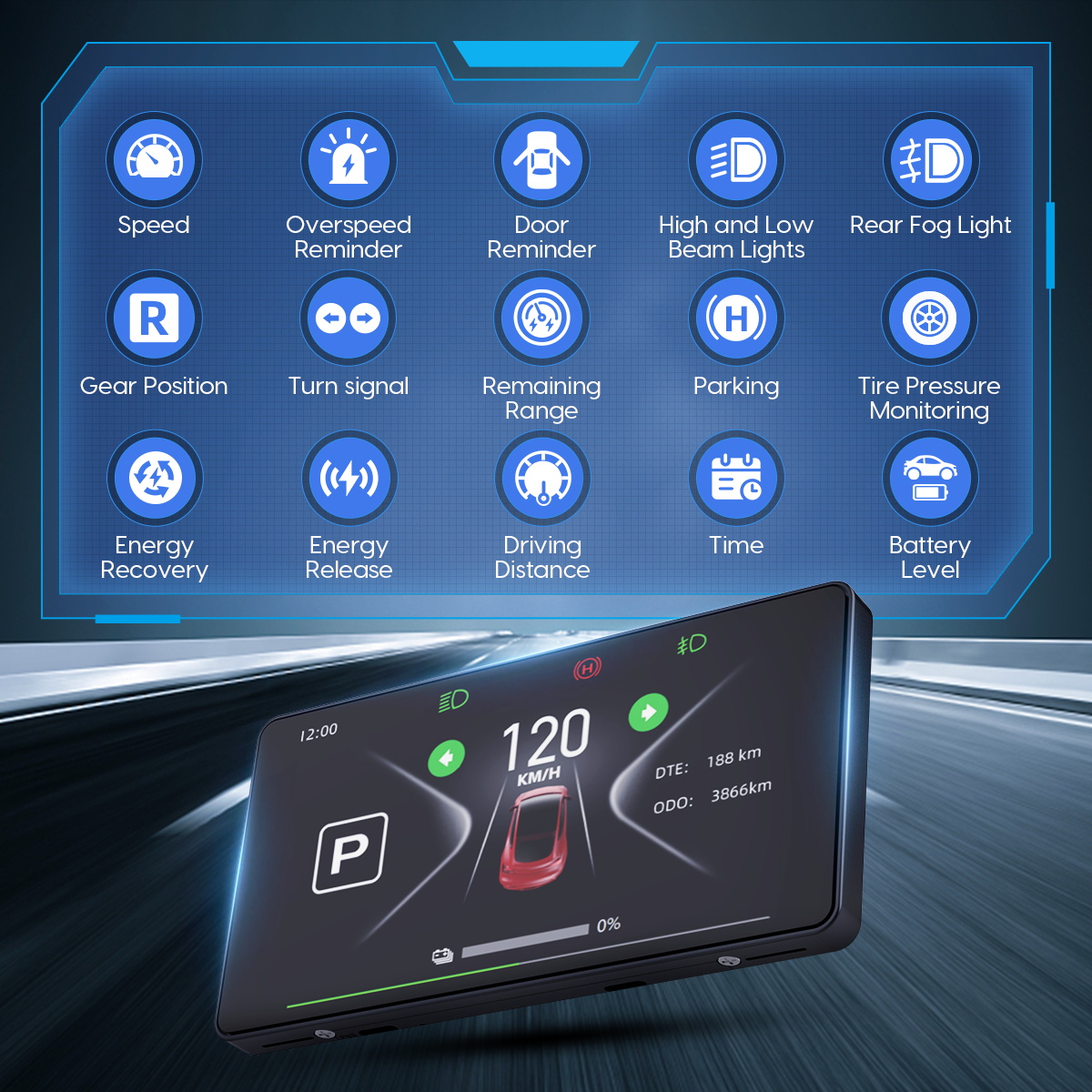 Mrcartool M98 Tesla Heads Up Display Tesla Model 3 HUD - Image 4