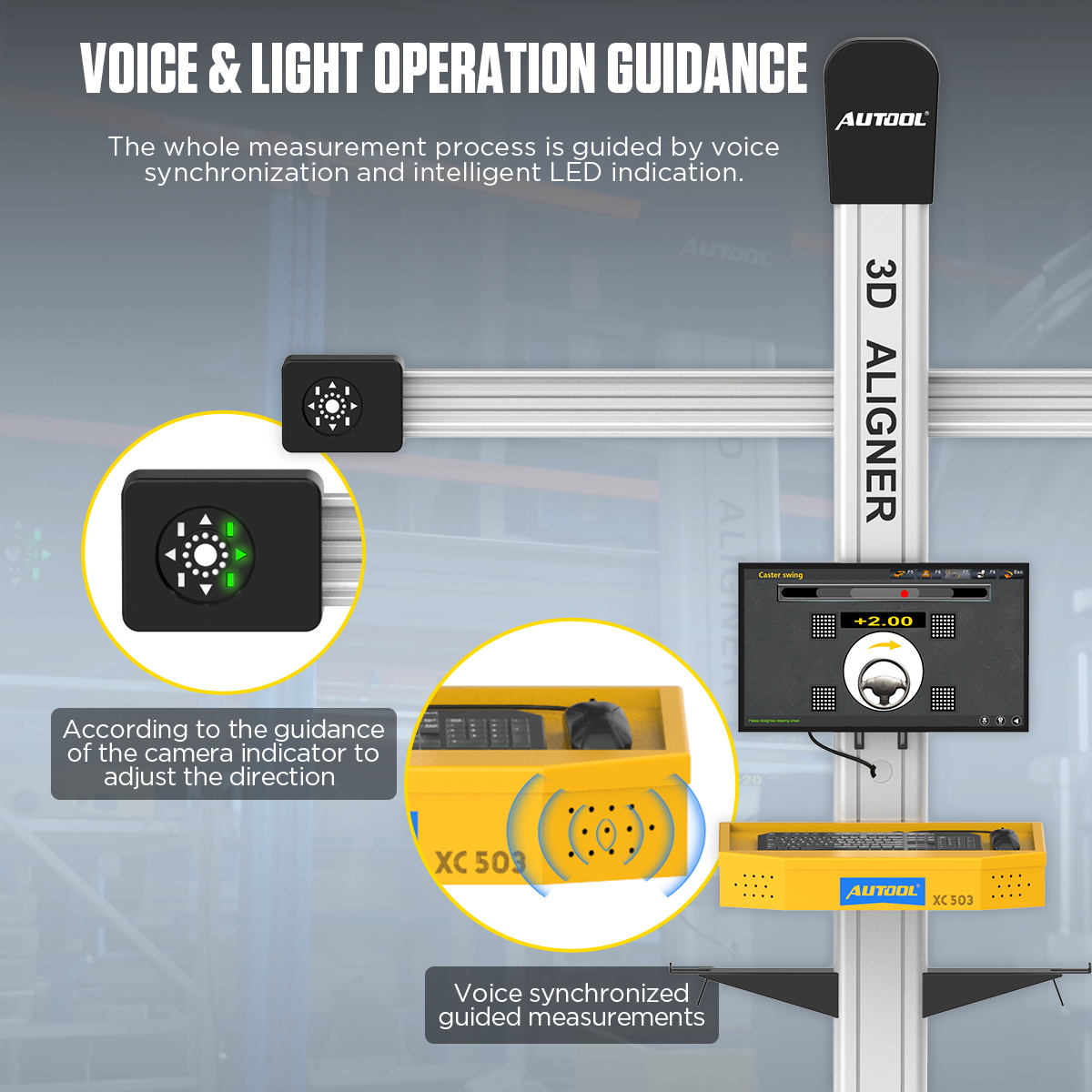 XC503 Export Mode car 3D Wheel Alignment Machine Equipment Wheel Aligner - Image 13