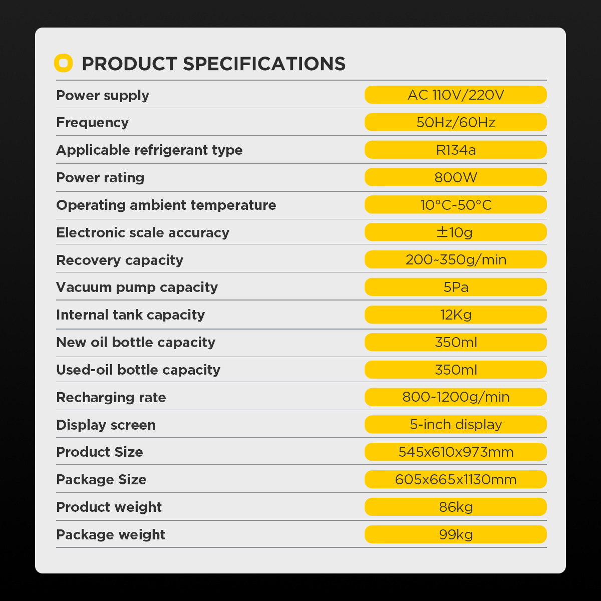 AUTOOL LM707 Refrigerant Recovery Machine - Image 9