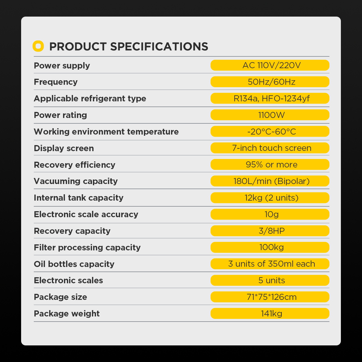 Automotive Refrigerant Freon Recovery Machine - AUTOOL LM708 - Image 13