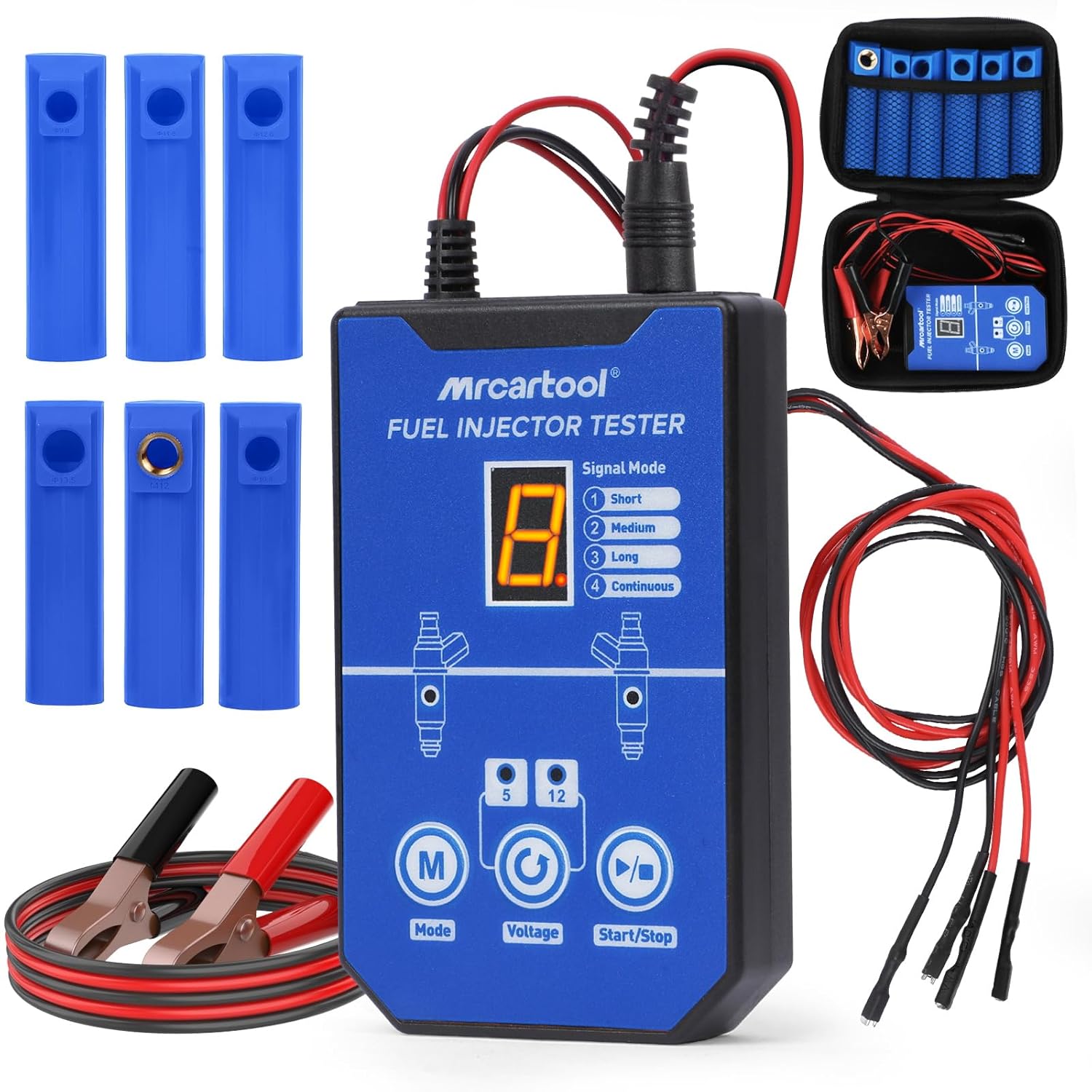 MRCARTOOL Injector Tester Cleaner Fuel Pressure Test Kit
