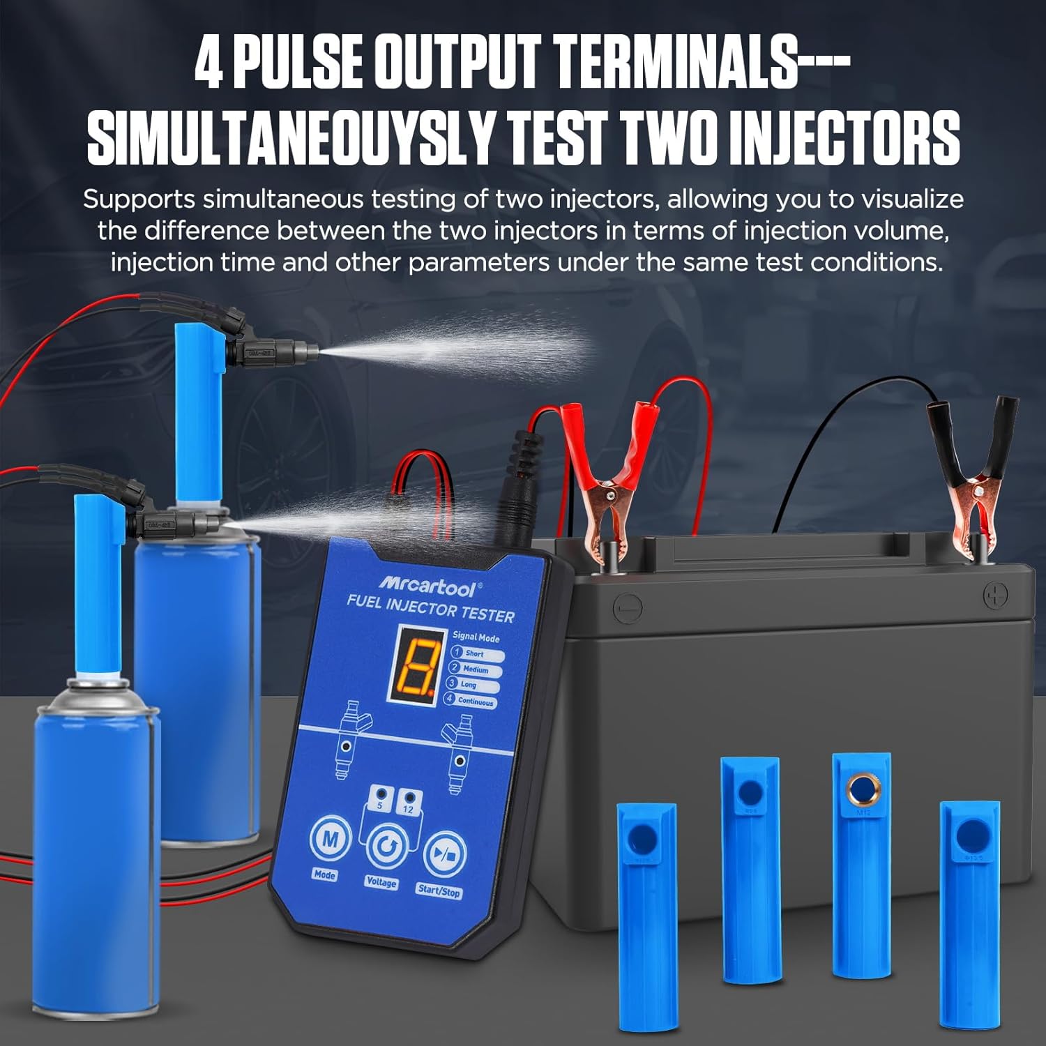 MRCARTOOL Injector Tester Cleaner Fuel Pressure Test Kit - Image 3