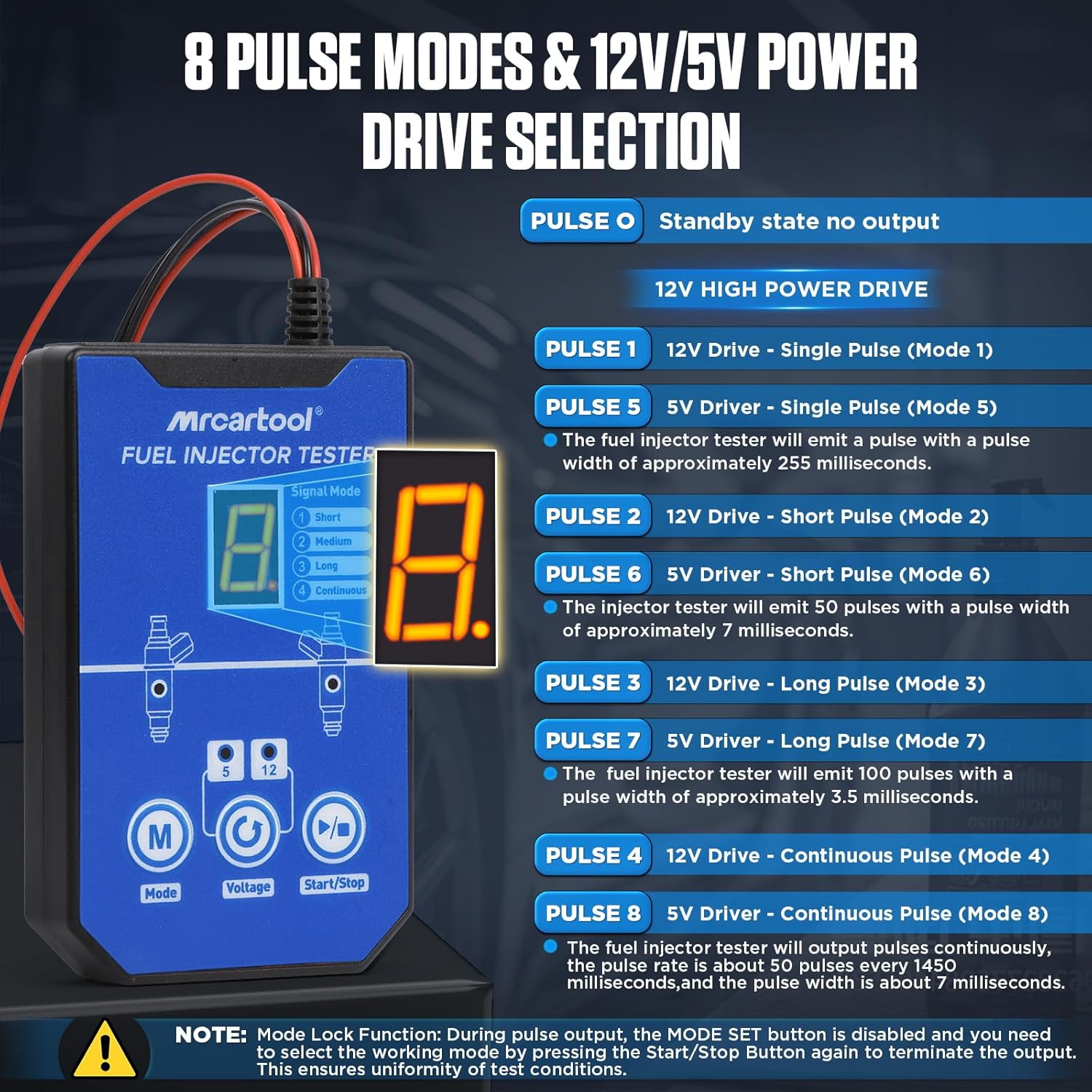 MRCARTOOL Injector Tester Cleaner Fuel Pressure Test Kit - Image 4
