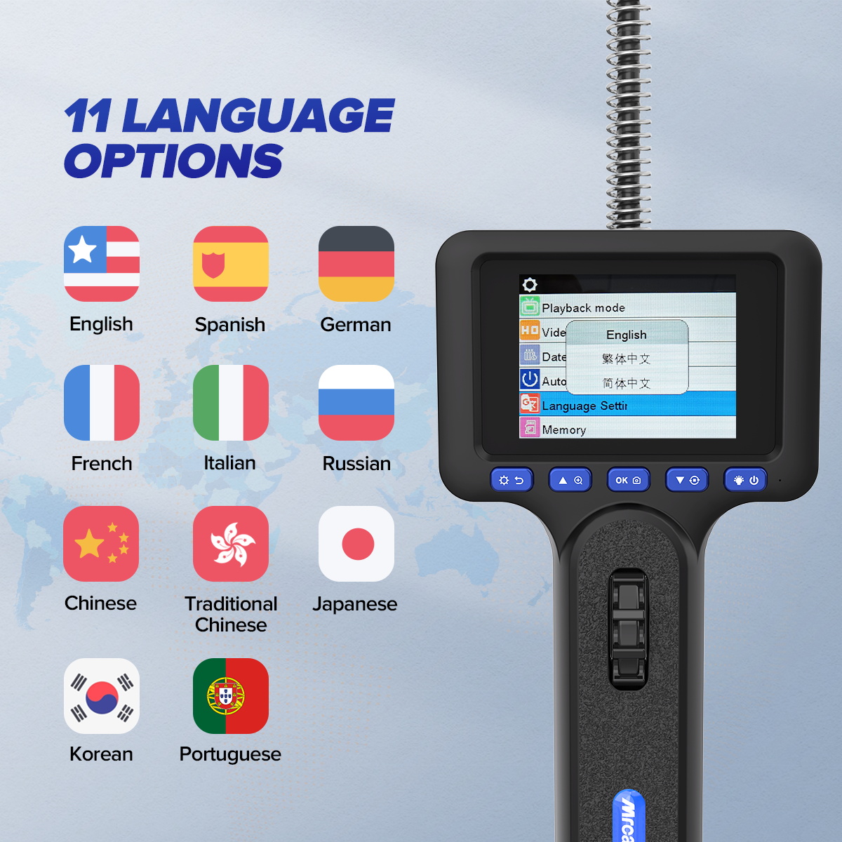 Mrcartool N100 Auto Inspection Camera 2.8inch Screen Photo-Video - Image 14