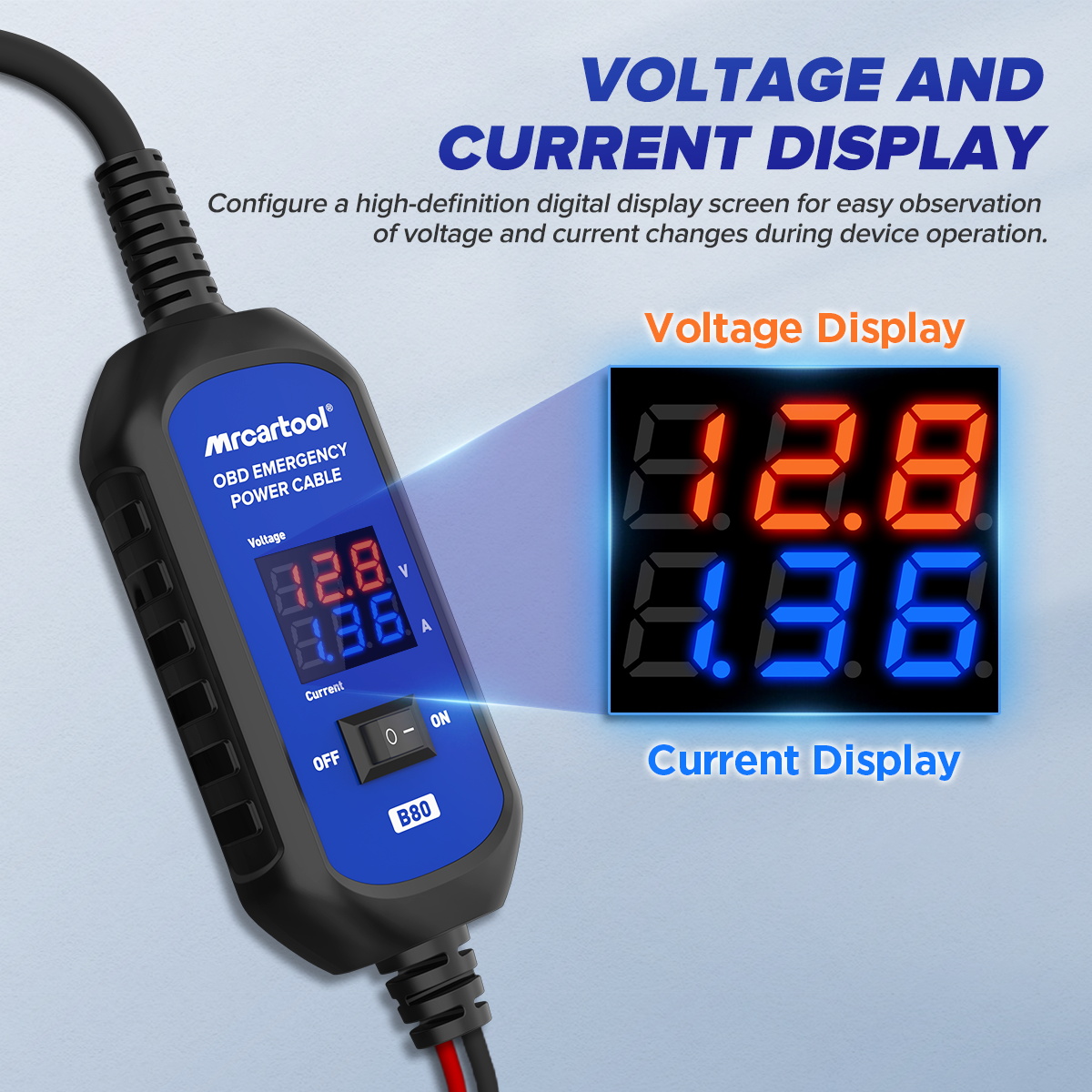 MRCARTOOL B80 Automotive Memory Saver 12V OBD Interface - Image 6