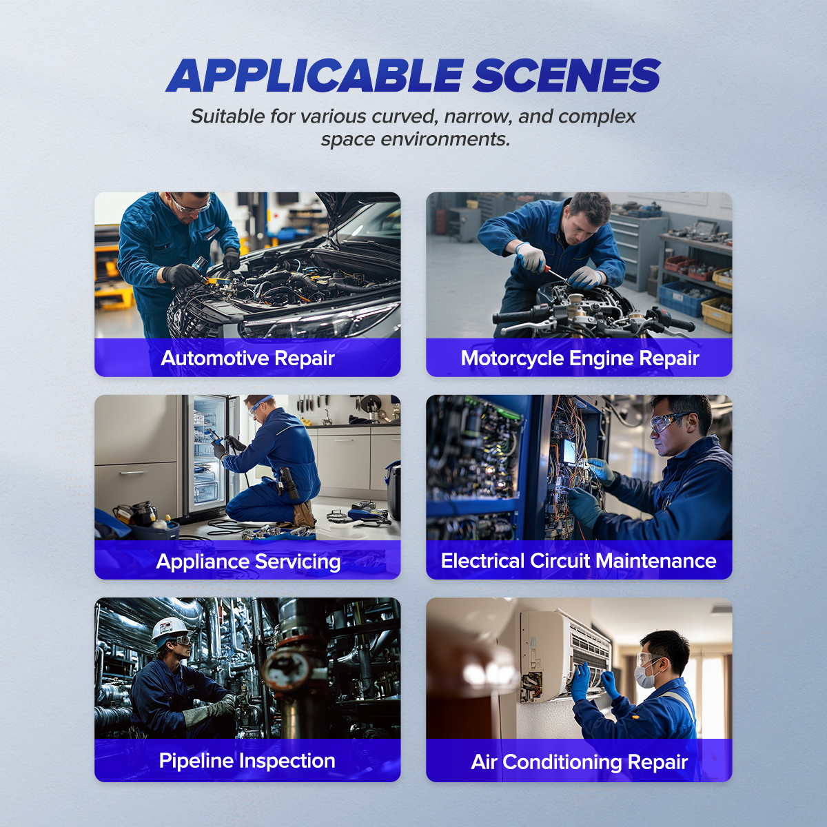 N180 Borescope Cylinder Inspection 360° Waterproof Endoscope Camera - immagine 4