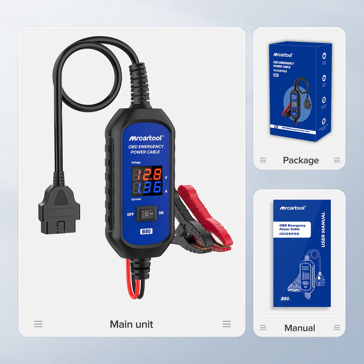 MRCARTOOL B80 Automotive Memory Saver 12V OBD Interface - Image 8