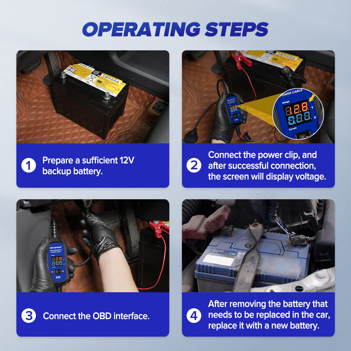MRCARTOOL B80 Automotive Memory Saver 12V OBD Interface - Image 4