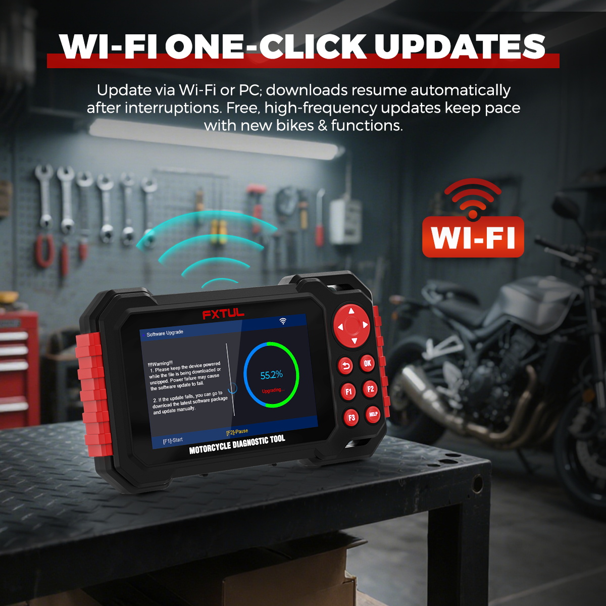 FXTUL M7 Motorcycle Diagnostic Scan Tool Motorcycle Code Reader - Image 8
