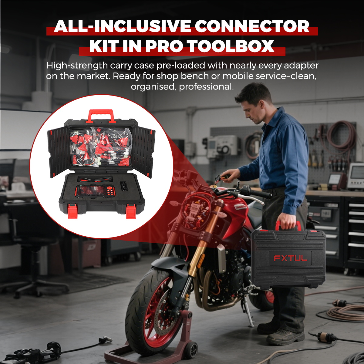 FXTUL M7 Motorcycle Diagnostic Scan Tool Motorcycle Code Reader - Image 9