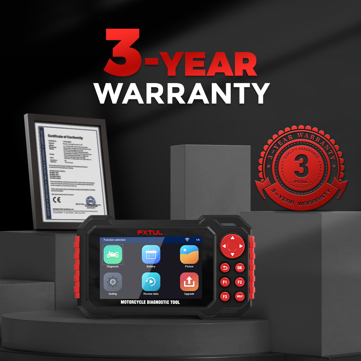 FXTUL M7 Motorcycle Diagnostic Scan Tool Motorcycle Code Reader - Image 5