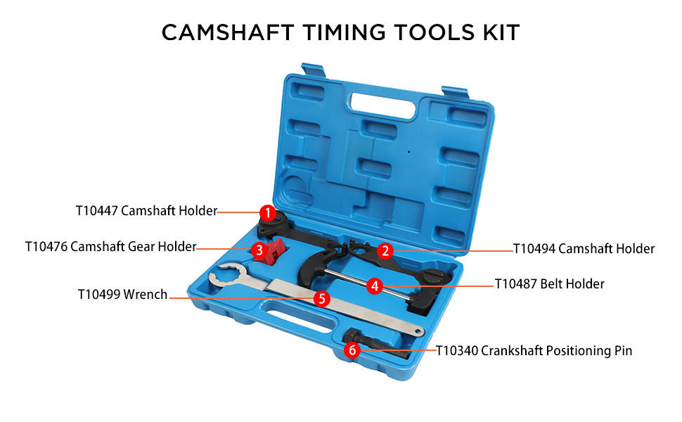 MRCARTOOL Volkswagen Timing Belt Tool Camshaft Timing Tools - Vaizdas 5