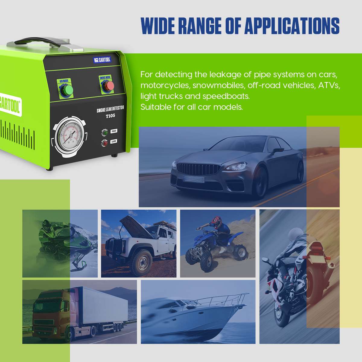 automotive smoke machine car smoke leak detector