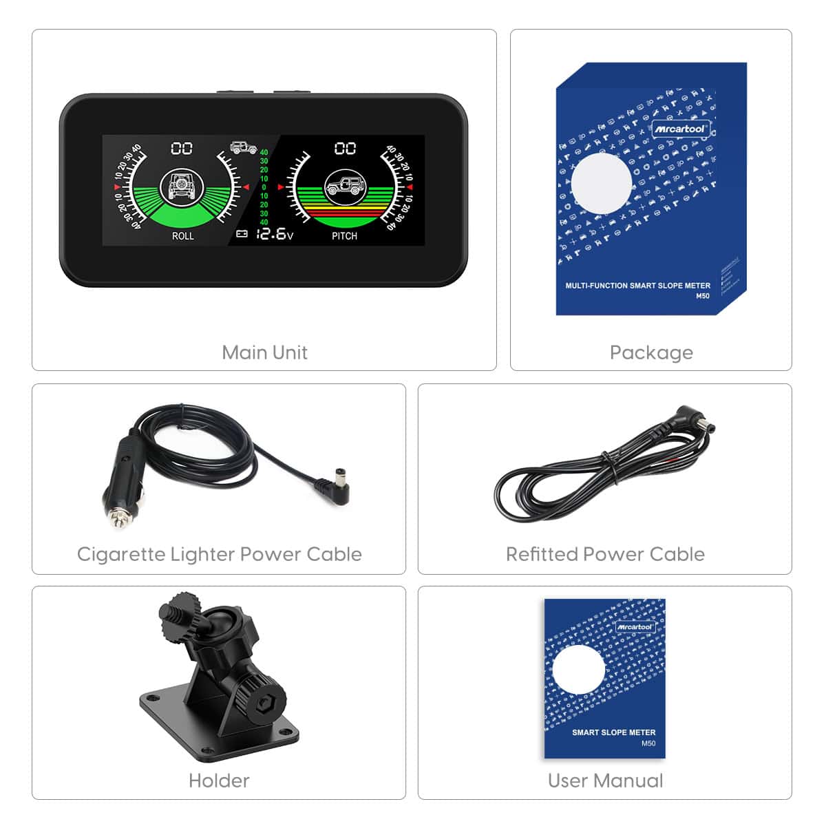 GPS HUD Intelligent Slope Meter