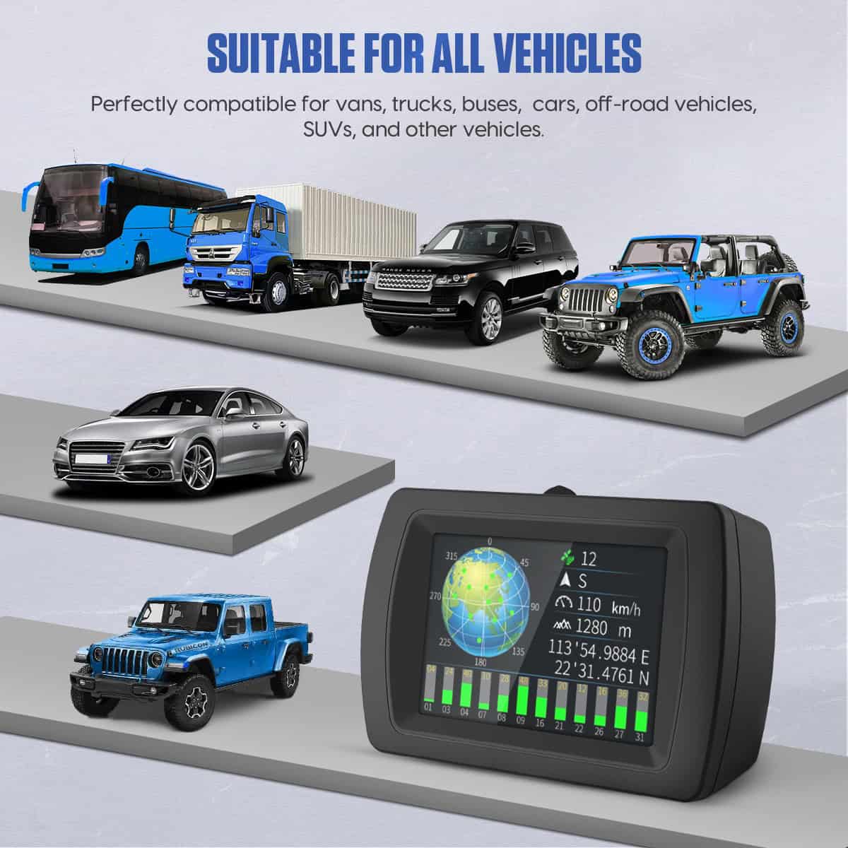 MRCARTOOL M85 Slope Meter for Off Road SUV Vehicles