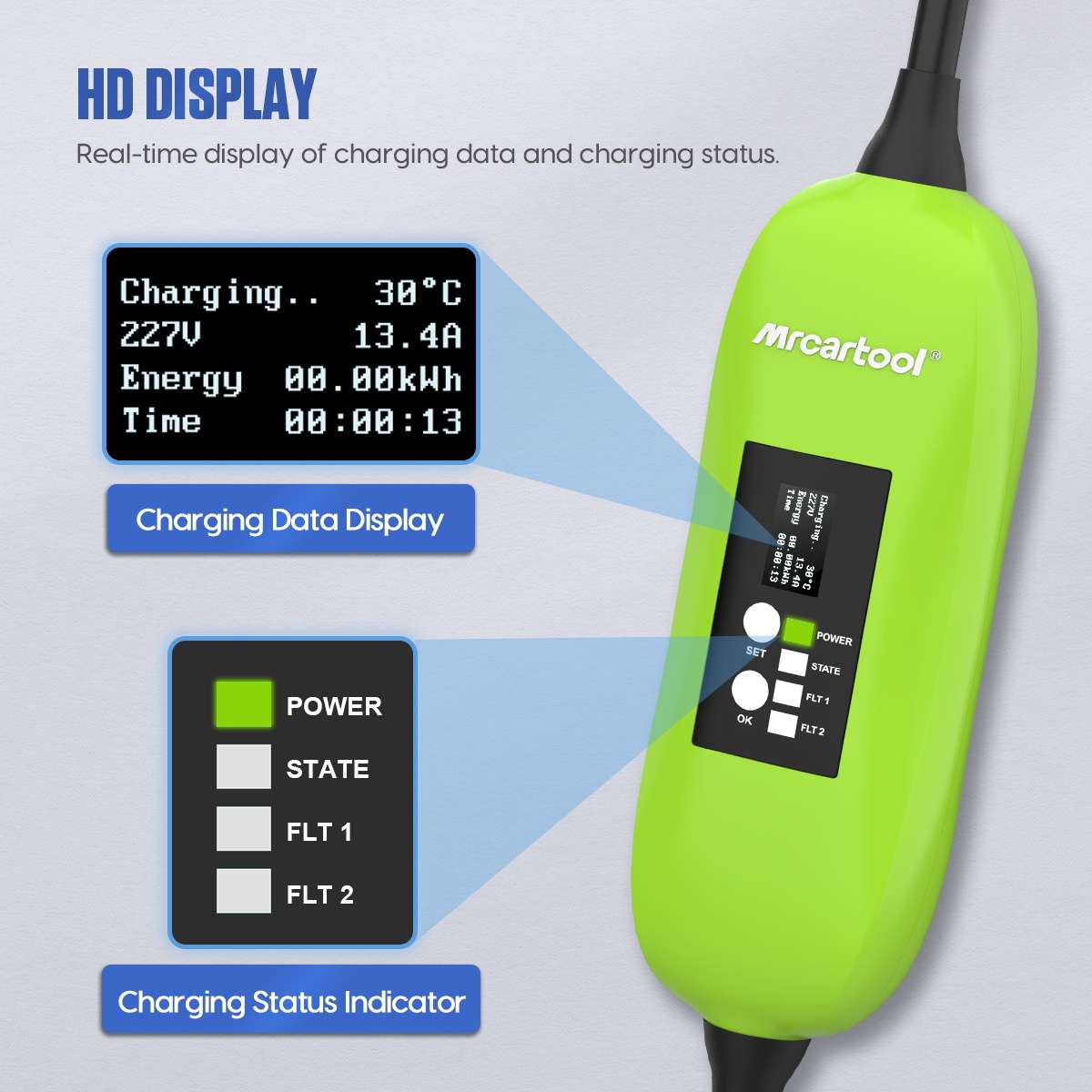 S300 comes with a screen to show charging status