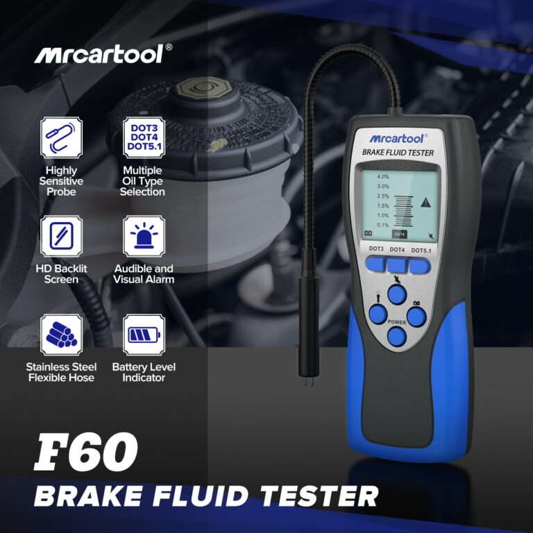Alternative view of MR CARTOOL F60 Brake Fluid Tester with HD Blackit Screen