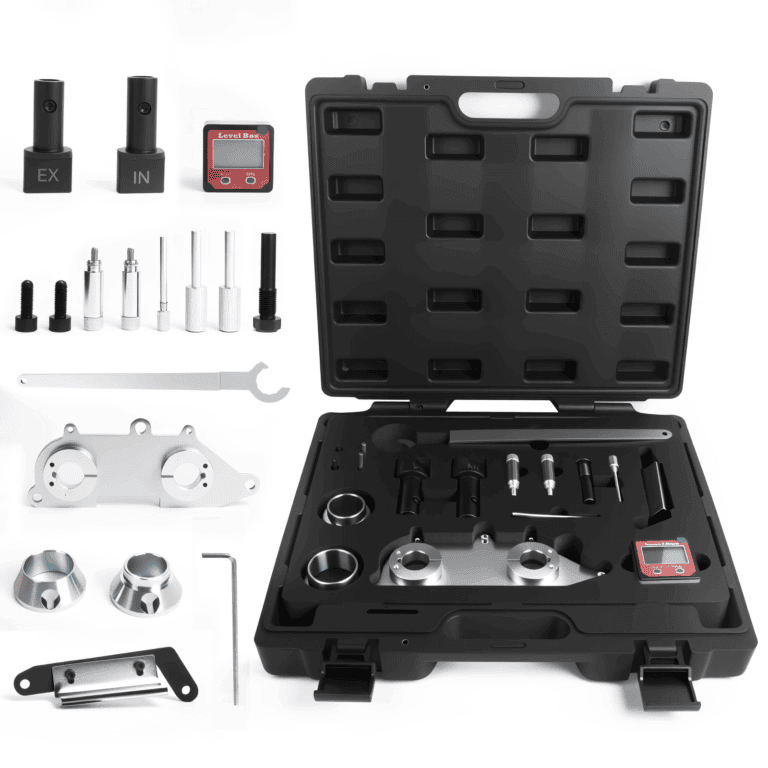 Penetration testing tool kit for automotive diagnostics, including specialized hardware and Bluetooth adapters for vehicle security testing and system analysis.